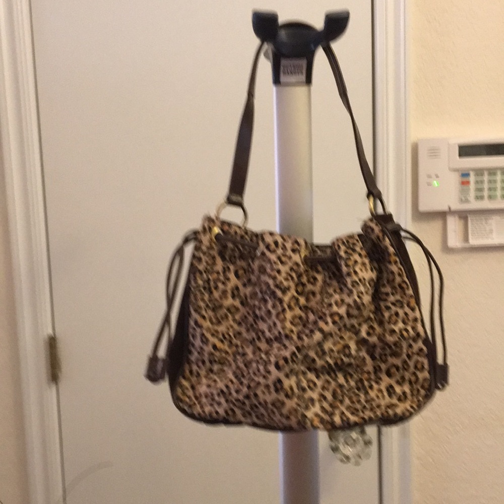 Animal print Valerie Stevens leather bag